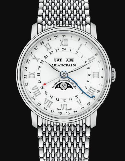 Blancpain Villeret Watch Price Review Quantième Complet Phases de Lune GMT Replica Watch 6676 1127 MMB